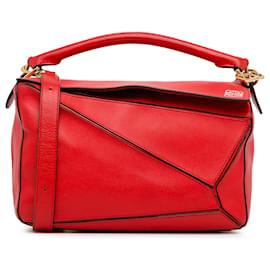 Loewe-Bolso Puzzle Mediano Rojo Loewe-Roja