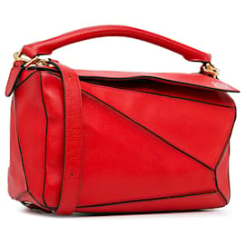 Loewe-Bolso Puzzle Mediano Rojo Loewe-Roja