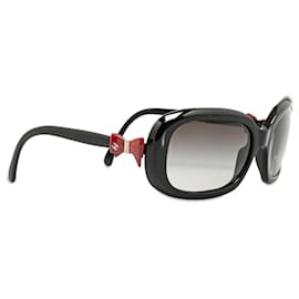 Chanel-Chanel gafas de sol negras con lazo CC-Negro