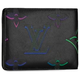 Louis Vuitton-Louis Vuitton Preto Monograma Múltiplo Destaque-Preto