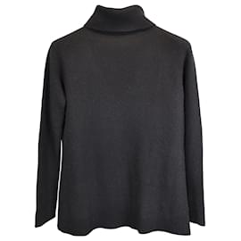 The row-The Row Turtleneck Sweater in Black Cashmere-Black