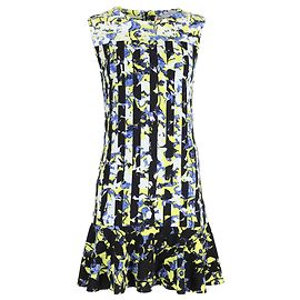 Peter Pilotto x Target Shift Dress in Blue and Yellow Floral Polyester Other