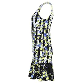 Peter Pilotto-Peter Pilotto x Target Shift Dress in Blue and Yellow Floral Polyester-Other