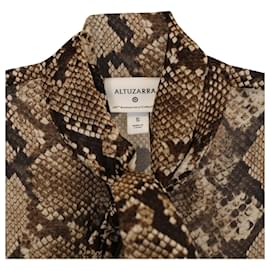 Altuzarra-Altuzarra Button-Up Top in  Silk Animal Print -Other,Python print