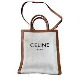 Céline-Vertikale Tote Bag-Modell von Celine-Beige