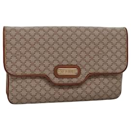 Céline-CELINE Clutch aus Macadam-Canvas Beige Auth 74389-Beige