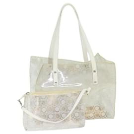 Salvatore Ferragamo-Salvatore Ferragamo Tote Bag Vinyl Clear Auth 74480-Other