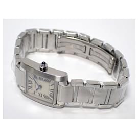 Cartier-CARTIER Tank Francaise plata SM cuarzo W51008Q3 Mujer-Plata