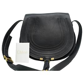 Chloé-Sac à bandoulière moyen Marcie-Noir