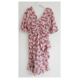 Isabel Marant-Robe imprimée rose Isabel Marant Arodie-Rose