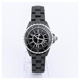 Chanel-Chanel J12 H0682 D.X.12305 SS×CE QZ Black Dial Watch-Black