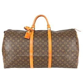 Louis Vuitton-Louis Vuitton Canvas Monograma Keepall 60-Marrom