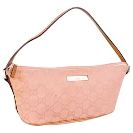 Gucci-Gucci GG Monogram Boat Handbag-Pink