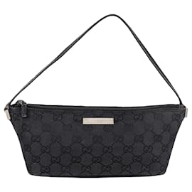 Gucci-Bolsa barco com monograma Gucci GG-Preto