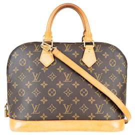 Louis Vuitton-Louis Vuitton Canvas Monogramm Alma PM Bandouliere-Braun