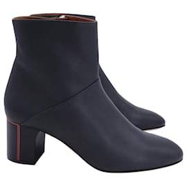 Loro Piana-Loro Piana Ankle Boots in Black Leather-Black