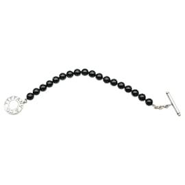 Tiffany & Co-Tiffany & Co. Onyx Bracelet in Sterling Silver-Silvery,Metallic