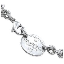 Tiffany & Co-Tiffany & Co. Bracelet à étiquette ovale Return to Tiffany en argent sterling-Argenté,Métallisé
