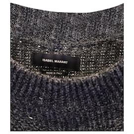 Isabel Marant-Isabel Marant Belaya Cropped Sweater in Grey Wool-Grey