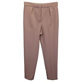 Theory-Theory – Karottenhose aus beiger Baumwolle-Braun,Beige