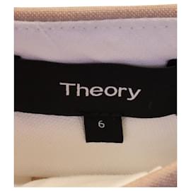 Theory-Pantalon fuselé Theory en coton beige-Marron,Beige