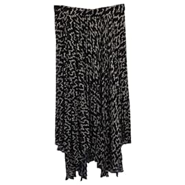 Isabel Marant-Falda midi estampada Isabel Marant Alena en poliéster negro-Negro