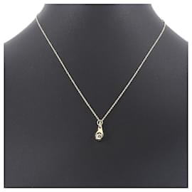 Tiffany & Co-Tiffany & Co 18K Teardrop Pendant Necklace Collier en métal en excellent état-Autre