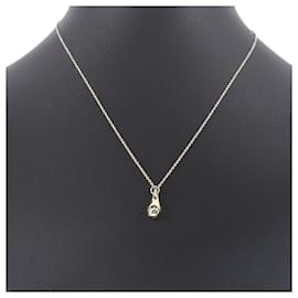 Tiffany & Co-Tiffany & Co. 18K Tropfenanhänger-Halskette aus Metall in ausgezeichnetem Zustand-Andere
