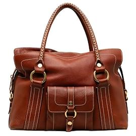 Céline-Celine Leather Boogie Bag Bolsa de couro em bom estado-Outro