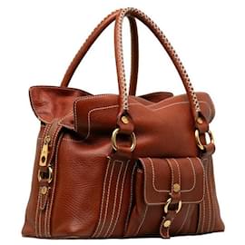 Céline-Celine Leather Boogie Bag Sac à main en cuir en bon état-Autre