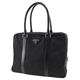 Prada-Prada Tessuto Aktentasche Canvas Handtasche in gutem Zustand-Andere