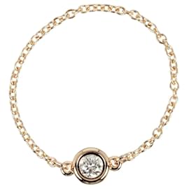 Tiffany & Co-Tiffany & Co 18k Gold Diamond by The Yard Bracelet Bague en métal en excellent état-Autre