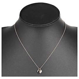 Tiffany & Co-Collier pendentif Tiffany & Co Heart Lock Collier en métal en excellent état-Autre