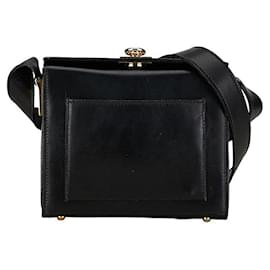 Céline-Celine Gancini Box Crossbody Bag  Leather Shoulder Bag in Good condition-Other