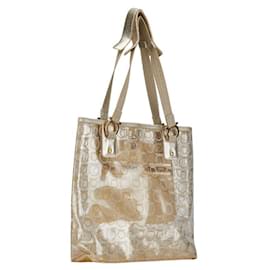 Salvatore Ferragamo-Salvatore Ferragamo Gancini Bolso de mano transparente Bolso de plástico en buen estado-Otro