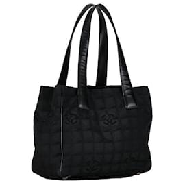 Chanel-Chanel Nylon Travel Line Tote Canvas Tragetasche in gutem Zustand-Andere