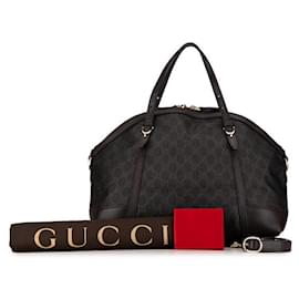 Gucci-Bolsa de lona Gucci GG Supreme Dome Bag 309614 em excelente estado-Outro