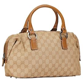 Gucci-Gucci GG Canvas Boston Bag  Canvas Travel Bag 113009 in Good condition-Other