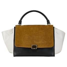 Céline-Bolsa trapézio de couro Celine Bolsa de couro em bom estado-Outro