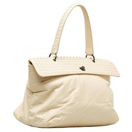 Bottega Veneta-Bottega Veneta Intrecciato Fold Handtasche Lederhandtasche in gutem Zustand-Andere