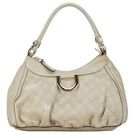 Gucci-Gucci Guccissima Abbey D Ring Sac à bandoulière en cuir Sac à bandoulière 190525 en bon état-Autre