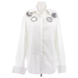 Autre Marque Área superior T. Internacional S Algodón Blanco