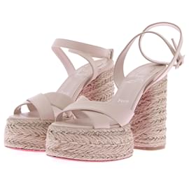 Christian Louboutin-CHRISTIAN LOUBOUTIN Sandalen T.EU 39 Leder-Beige