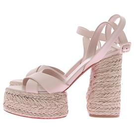 Christian Louboutin-CHRISTIAN LOUBOUTIN Sandalen T.EU 39 Leder-Beige