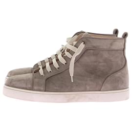 Christian Louboutin-CHRISTIAN LOUBOUTIN Turnschuhe T.EU 41.5 Wildleder-Grau