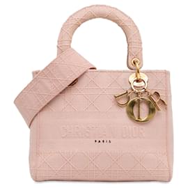 Dior-Dior Pink Medium Cannage Lady D-Lite-Pink