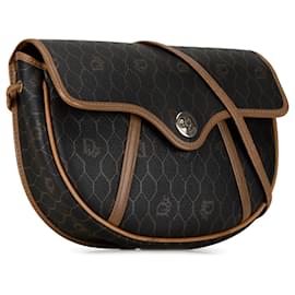 Dior-Bolso bandolera Dior Brown Honeycomb-Castaño,Marrón oscuro