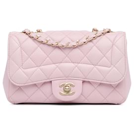 Chanel-Chanel Pink Mini Lambskin Mademoiselle Chic Flap-Pink