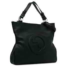 Gucci-Bolsa Gucci Preta Média Blondie-Preto