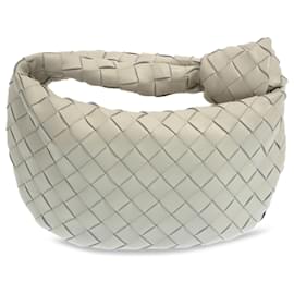 Bottega Veneta-Bottega Veneta White Mini Intrecciato Jodie-Branco,Cru